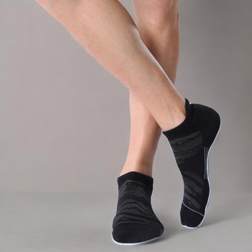 FITRELL 6 Pack Men's Ankle Running Socks Low Cut Cushioned Athletic Sports Socks 7-9/ 9-12/ 12-15