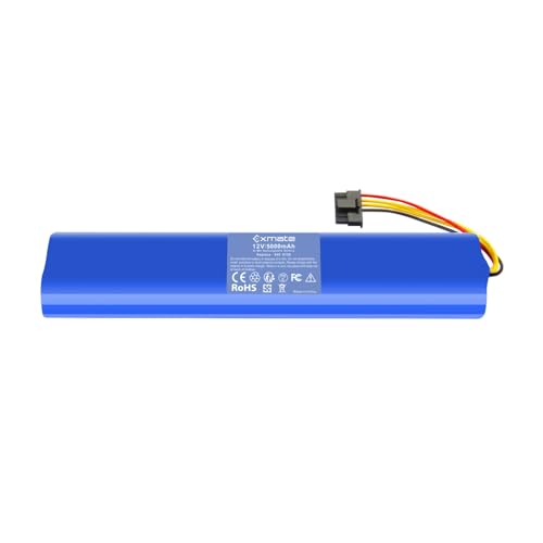 Exmate NI-MH Batterie de rechange 12 V 5000 mAh pour robots Neato BotVac 70, 70e, 75, 80, 85, modèles de batteries compatibles 025-0012, 945-0129, NX2000SCx10