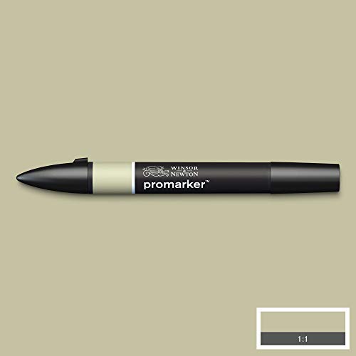 Image of Winsor & Newton Promarker, Alcohol Based Markers, Khaki (Y616), Double Tipped Drawing Marker Set for Artists, Graphic Designers, Illustrators - Chisel & Fine Twin Tip, Streak Free Coverage