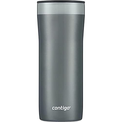 Contigo Copo de aço inoxidável Streeterville isolado a vácuo com canudo flexível e tampa deslizante