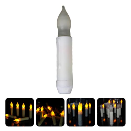Velas de plástico sin llama LED VILLCASE pack de 12 para decoración 6