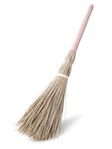 Image of Natural Palm Dry Leaf Broom | Khajur Jhadu Pack of 1 | Eco-Friendly Floor Cleaning Broom Stick | Less Dust /Bhusa | Lightweight Handmade Jhadu for Home, Kitchen, Office & Outdoor | Multicolor