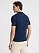 EXPRESS Men’s Cotton Sweater Polo – Ribbed Short Sleeve Knit, Retro-Inspired, Smart-Casual –Indigo Blue