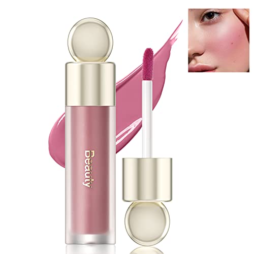 Liquid Blush For Cheeks | Natural Looking Blush Cream,Kqueenest Long Lasting Lightweight,Breathable Feel,Matte Beauty Soft Dewy Blush(Purple Blush) #TOP11