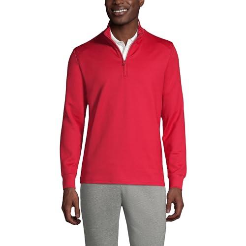 Lands' End School Uniform Men's Quarter Zip Pullover