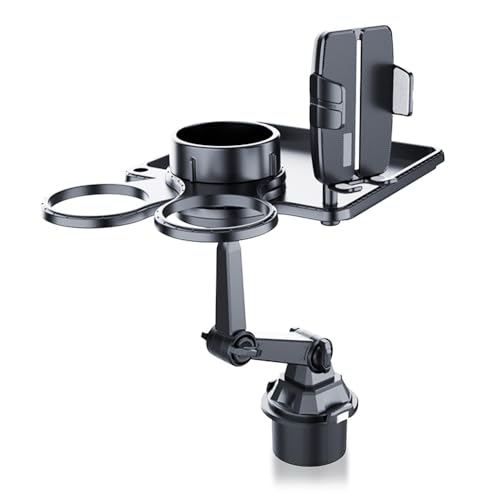 CIHAQQ 1 PC Porte-Gobelet de Voiture avec Plateau et Support Téléphone pour Mitsubishi Lancer VIII CY/CZ 2007-2017, Table de Repas 3-en-1 avec Bras Pivotant...