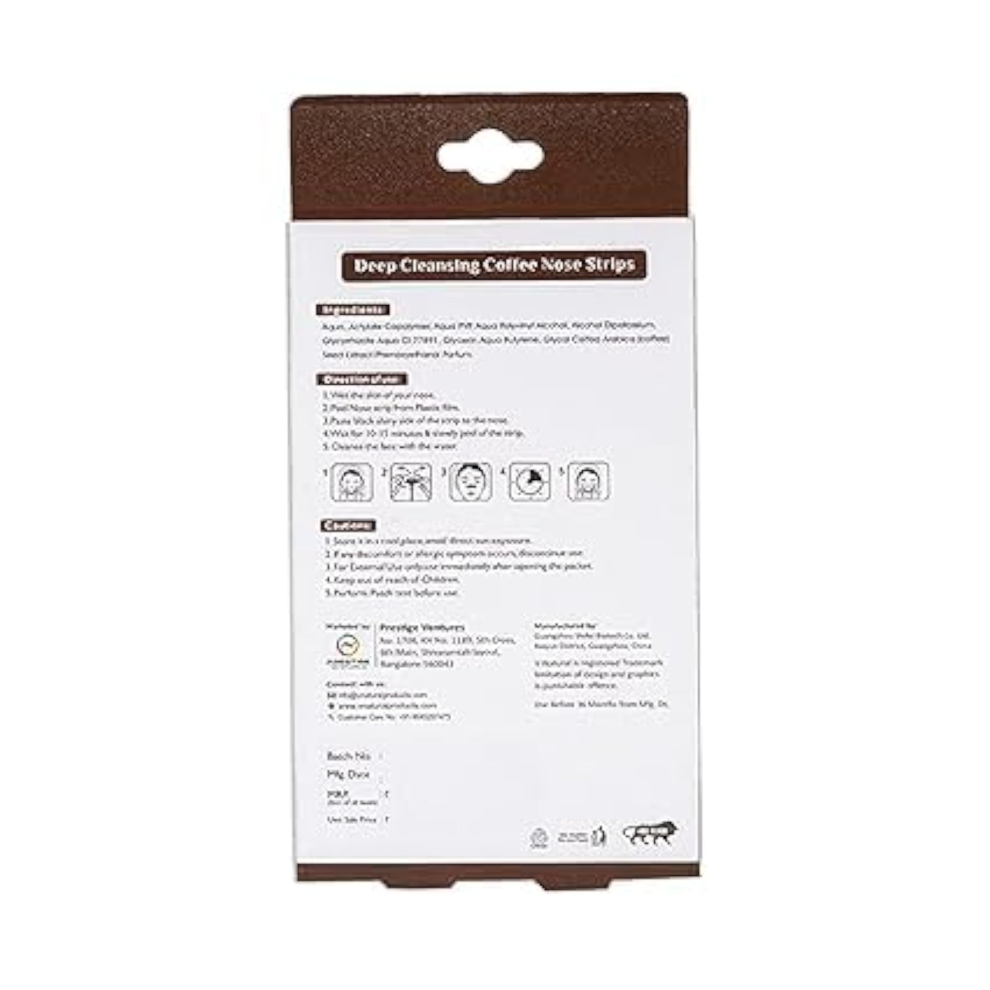 Deep Cleansing Coffee Nose Strips for Blackheads
