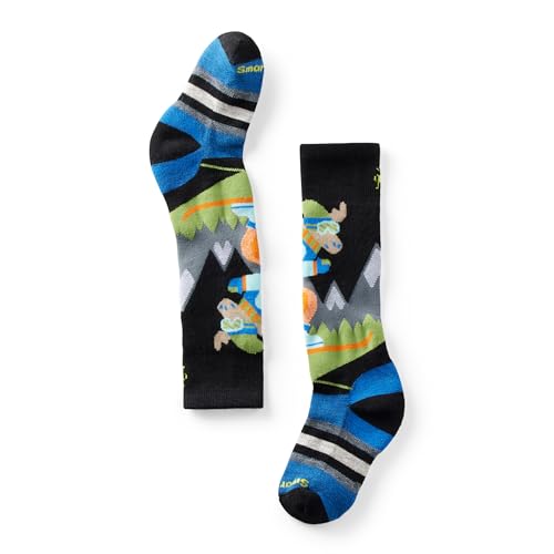 Smartwool Kids' Wintersport Full Cushion Over the Calf Mountain Moose Pattern Socks