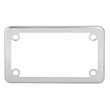 Grand General 60391 Chrome Plain Motorcycle License Plate Frame