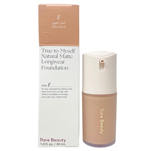 Rare Beauty True to Myself Natural Matte Longwear Foundation ​- 8 Light Cool (1 fl oz / 30 mL)