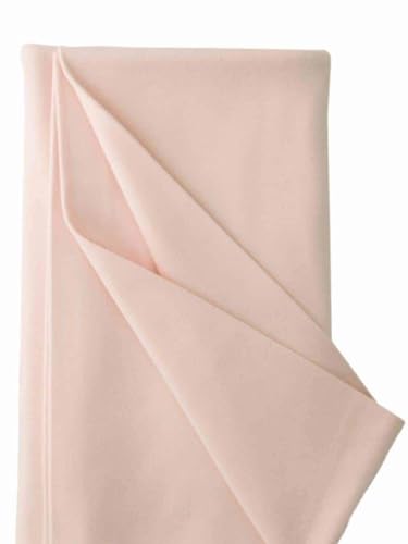 Tissu peau de poupée jersey coton De Witte Engel rose 25x80cm