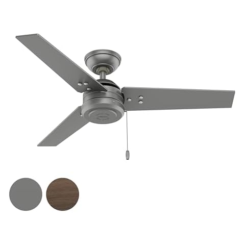 Hunter 44" Matte Silver Ceiling Fan Cover