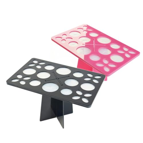 Healeved Support De Séchage Pour Pinceaux De Maquillage Pliable Étagère à Cosmétiques Noir Organisateur De Pinceaux à Séchage à Air