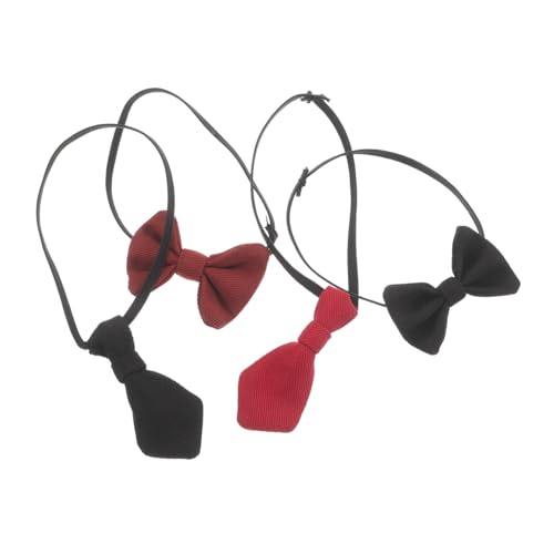 BESTonZON 4pcs Dollhouse Neck Ties Miniature Doll Tie for Men Bedroom DIY Dress Up Clothing Small Miniature Clothing Accessories