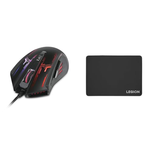 Image of Lenovo Legion M200 RGB Gaming Wired USB Mouse, Ambidextrous, 6-Buttons, Upto 2400 DPI with 4 Levels