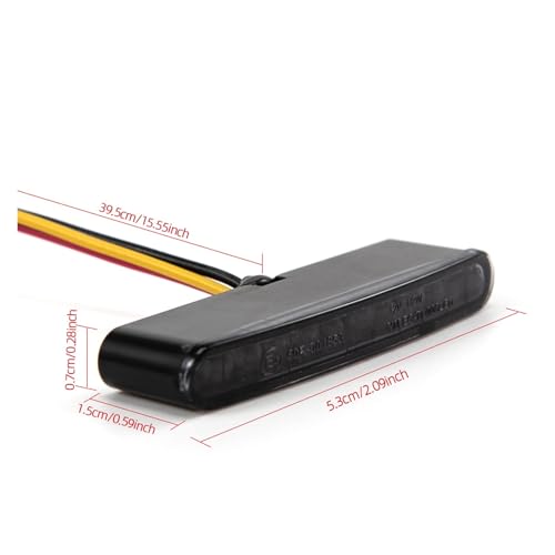 Luz de matrícula moto LED para solucionar fallos de iluminación trasera 12V 3