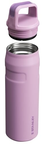 Image of Stanley IceFlow Cap and Carry Water Bottle | Wide Mouth Twist Lid | Lightweight & Leakproof for Travel & Sports | Insulated Stainless Steel | BPA-Free