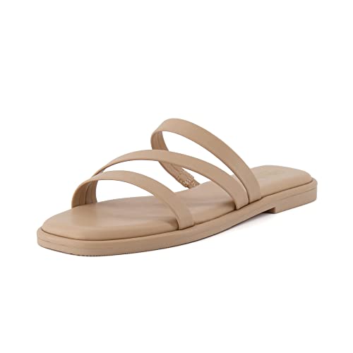 CUSHIONAIRE Women's Treat slide sandal +Memory Foam, Wide Widths Available