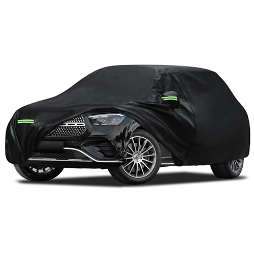 Image of Car Cover Fit for Mercedes Benz E-Class Sedan E300 E350 E450 /E43 E53 E63 AMG (2006-2026), Migaven Waterproof Full Exterior Cover Sun Rain Protection with Door Zipper, Black
