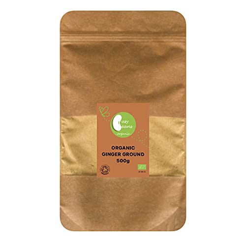 Organic Ginger Ground - Certified Organic - by Busy Beans Organic (500g)Soil AssociationSoil AssociationSoil Association