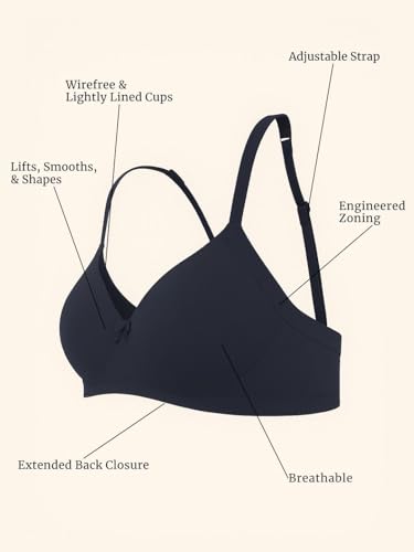 Image of Saforia Cuddlecot Cotton Padded T-Shirt Bra for Women | Wire-Free Full Coverage Bra | Breathable Soft Cotton Everyday Bra | Seamless Comfort Innerwear