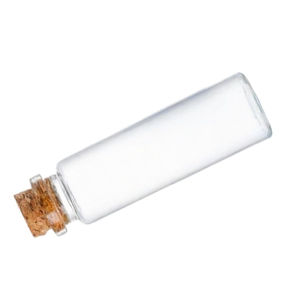 EJvkrbtx Clear DIY Decoration Empty Drift Mini Glass Bottle with Cork Stopper (5-30ml)(15ml)