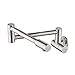 KES Lead-Free Articulating Kitchen Faucet SUS 304 Stainless Steel Pot Filler Double Joint and 360 Degree Rotating Aerator Wall Mount 1/2-Inch IPS Contemporary Style, Brushed Finish, K9250