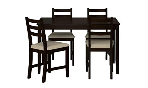 IKEA LERHAMN ダイニングテーブル 118cm Ikea LERHAMN Table and 4 Chairs