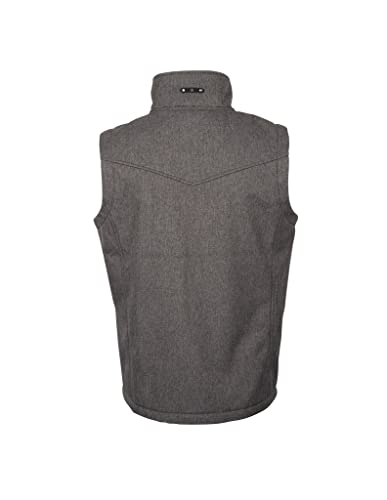 STS Ranchwear Western Vest Boys Zipper Satin Heather Gray STS31222