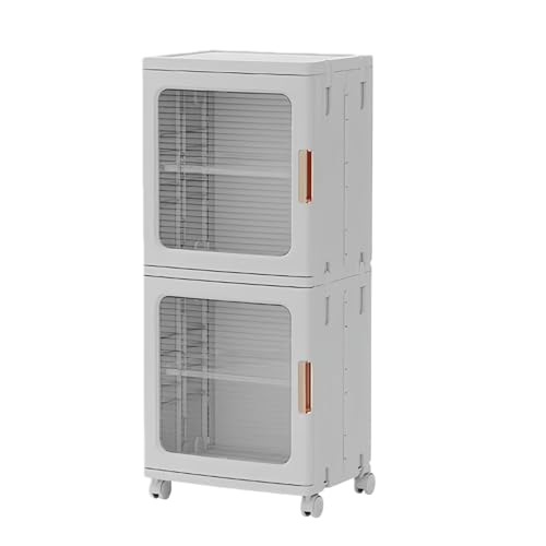 Dekuma ���[���b�N �C�� �H��I �L���X�^�[�t�� ���Ԏ��[ ���[�L���r�l�b�g �܂肽���� ���[�{�b�N�X PP�f�� ��e�� �C���X�g�[���s�v �g�C�� �����h���[���[ �L�b�`�����[ ���r���O �ƒ�p (2�i���i�ԗ֕t���j,�z���C�g)