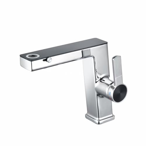 Robinet de lavabo blanc à 2 modes pour une salle de bain moderne et épurée