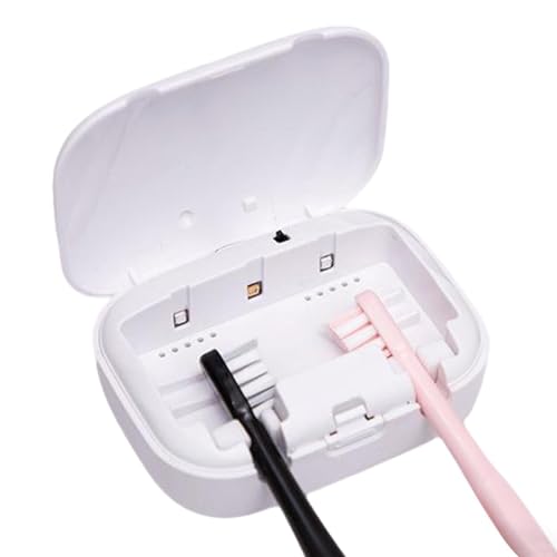 Portacepillos UV - Estuche esterilizador de 3.7V 500mAh, cubierta de protección inductiva, solución desinfectante compacta para limpieza de cepillos | Organización Práctica