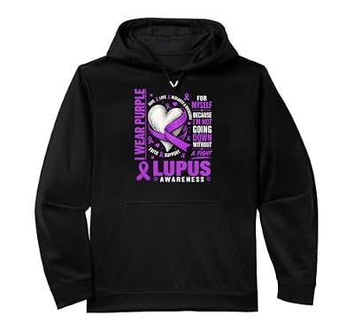 Purple Ribbon Warrior Lupus Performance Hoodie