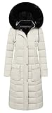 MOERDENG Women's Waterproof Long Winter Coat Thickened Down Alternative Jacket Warm Puffer Jacket Parka