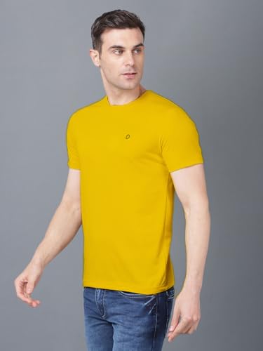 Image of Dollar Super Combed Cotton Mens Assorted Pack of 2 Solid T-Shirt