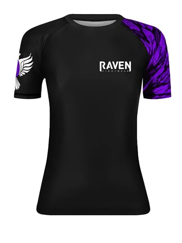 Maillot de bain MMA Raven Fightwear rashguard combat compression femme violet
