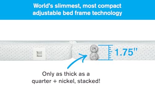 Image of BedJet Adjustable Bed Frame - New Technology - Ultra-Slim 1.75 inch Thick Zero Clearance Legless Design for Any Bed Including Platform & Storage beds - Zero Gravity, Anti-Snore (King Frame Only)