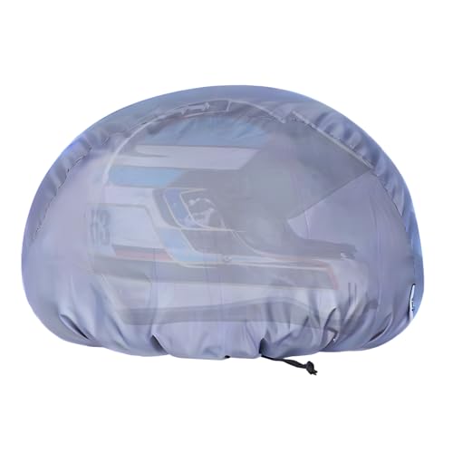 Image of Polyester Helmet Cover - Protects from Dust, Rain, Scratches | Dustproof Waterproof Lightweight and Durable Secure Universal Size Helmet Storage Bag for Motorcycles