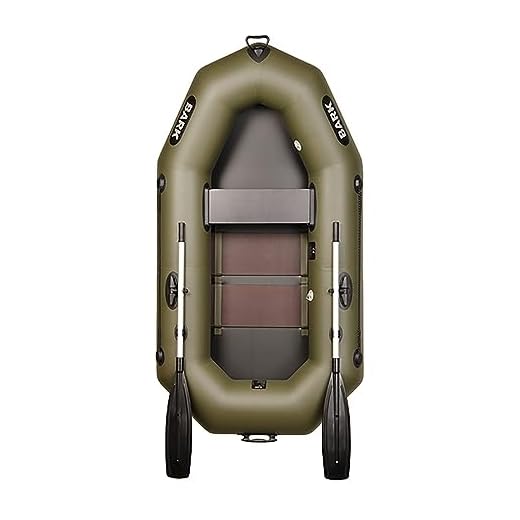 BARK B-220 Schlauchboot für 1 Person Paddelboot Ruderboot Motorboot Lattenboden Professionelle Strapazierfähige Ausführung (B-220C Lattenboden)