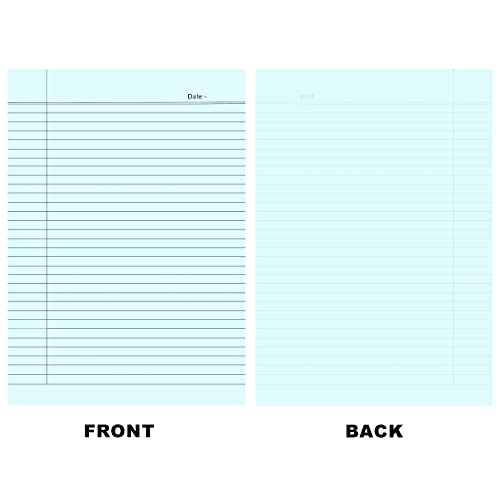 Lakeer A4 Size Ruled Paper-Single Side Ruled | 5 Colours-Pack of 50 Sheets | for Project/Assignment/Practical/Homework, (Fluorescent Colours) - Image 4