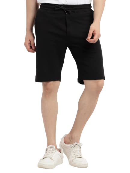 Status QuoMen's Cotton Solid Regular Fit Shorts | CR-SH-22230-P393