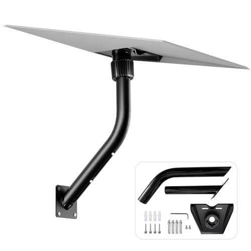 ALIINKD Starlink Gen 3 Mount with Pipe Adapter, Adjustable Mounting Kit Compatible with V3 Starlink Standard Dish, Wall Mount/Roof Mount for Starlink Internet Kit Satellite
