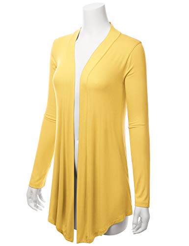 Image of LALABEE Women's Draped Open-Front Long Sleeve Light Weight Cardigan (S~3XL)