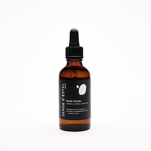 Serge D'Estel Paris Olio Barba Senza Solfati Vegan Ammorbidisce La Barba Crescita Barba Olio Di Ricino Vitamina B6-100 ml