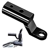 バイク スマホホルダー M6/M8ボルト穴 ミラーライザー オートバイハンドルバーバックミラー 自転車 三輪車 電気自動車 スクーター アルミ製 ブラケット 汎用 拡張 簡単取付 黒