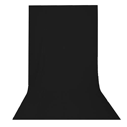 RPGT 3m x 6m/9ft x 19ft 100% Negro Muselina Fondo