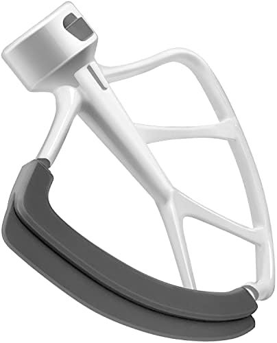 KITCHPOWER 4.5-5 Quart Flex Edge Beater for KitchenAid Tilt-Head Stand Mixers White