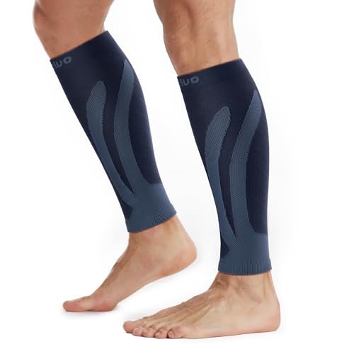 CAMBIVO Wadenbandage 2 Paar, Kompressionsstrümpfe Damen Herren, Stützstrümpfe, Thrombosestrümpfe Damen Herren, Kompressionssocken, Waden Kompression für Sport, Laufen, Schwellung, Erholung