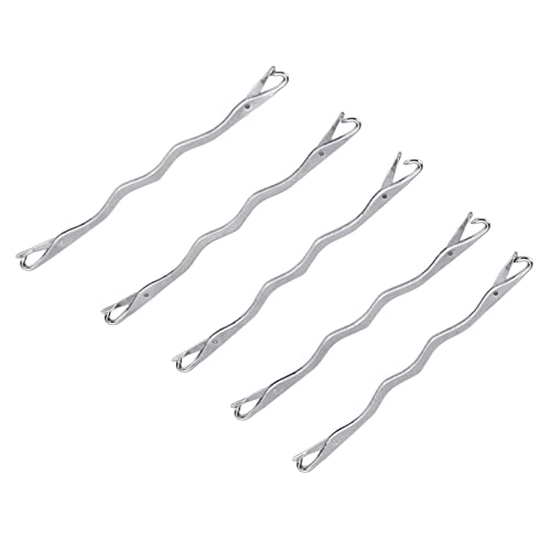 Doppelendhäkelnadel Strickmaschine,Knitting Machine Needles,Strickreparaturhaken,Stricknadeln,Nähnadeln,5 Stück Reparaturnadeln,Doppelseitiges Edelstahl-Haushaltsnäh-Strickwerkzeug-Zubehör