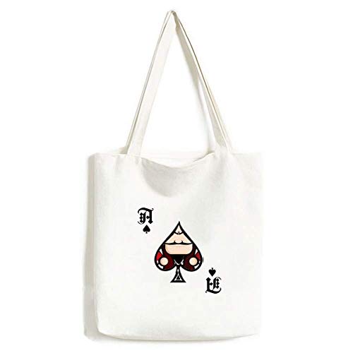 Sac à main dessin poker bêche lavable et artisanal en tissu résistant